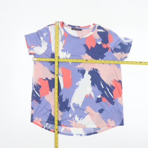 Marks and Spencer Womens Multicoloured Abstract Short Sleeve T-Shirt Size 14