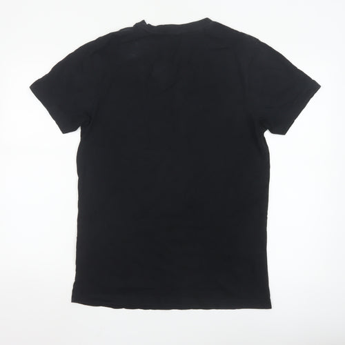 Mister Tee Men's Black Graphic Crew Neck Short Sleeve T-Shirt Size M