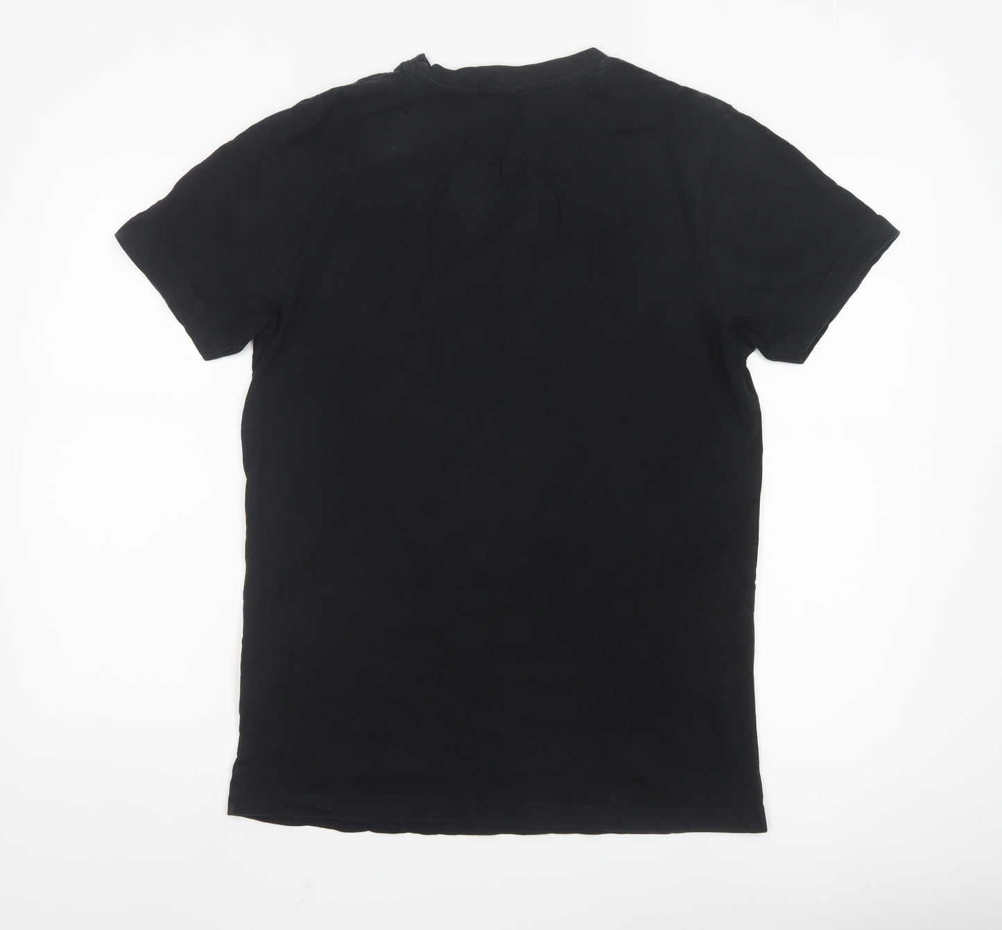 Mister Tee Men's Black Graphic Crew Neck Short Sleeve T-Shirt Size M