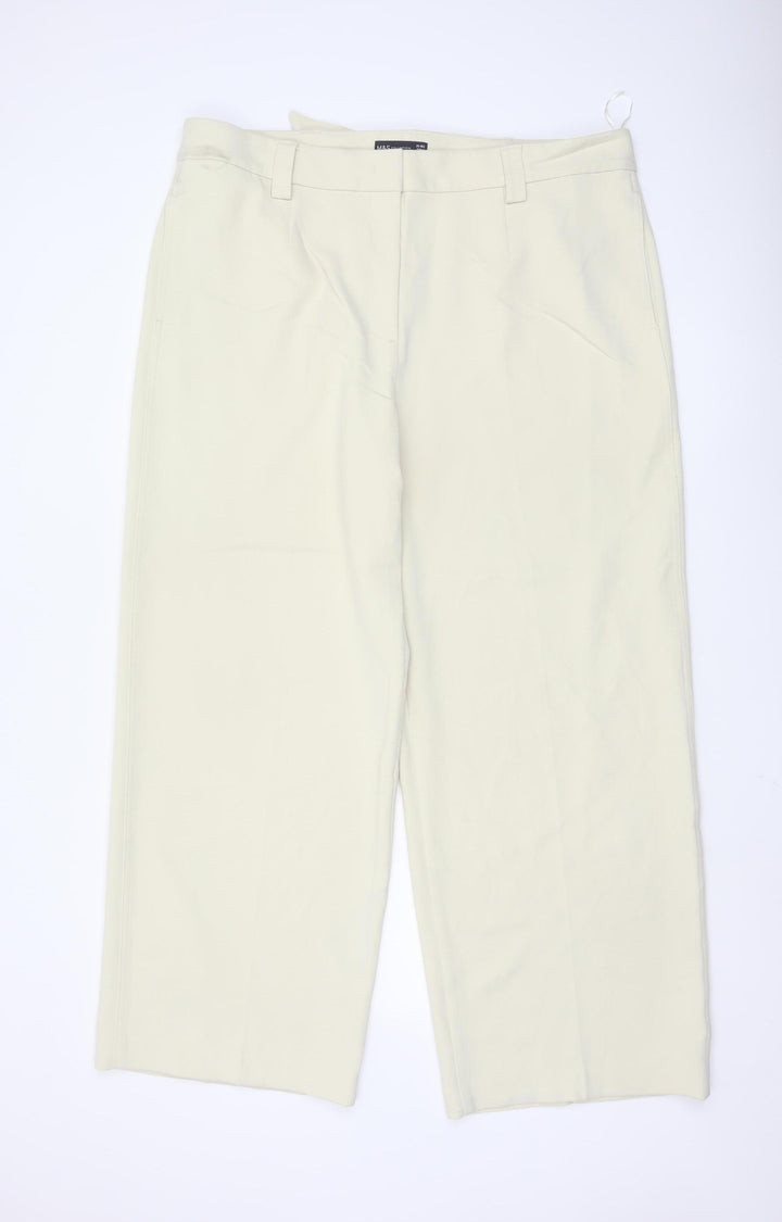 Marks and Spencer Women Beige Regular Fit Stretch Trousers Size 20