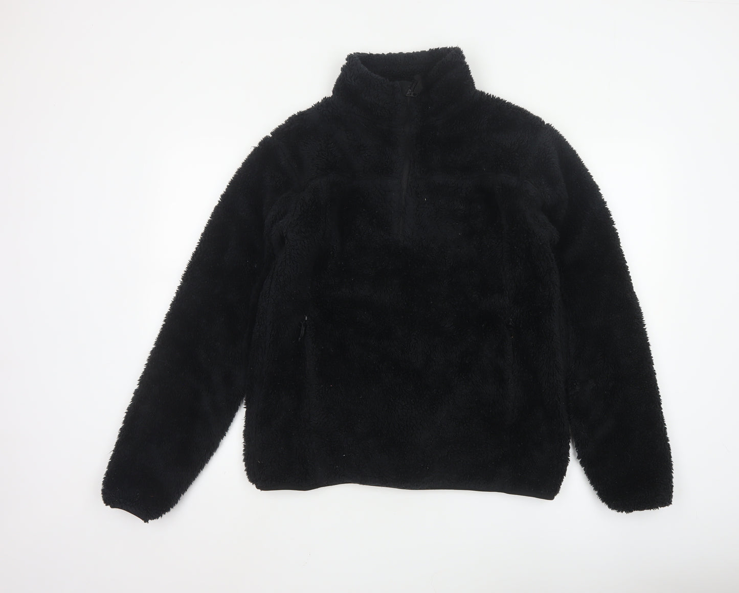 Mountain Warehouse Women Black Small Fleece Pullover Sweatshirt