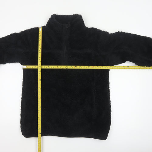 Mountain Warehouse Women Black Small Fleece Pullover Sweatshirt