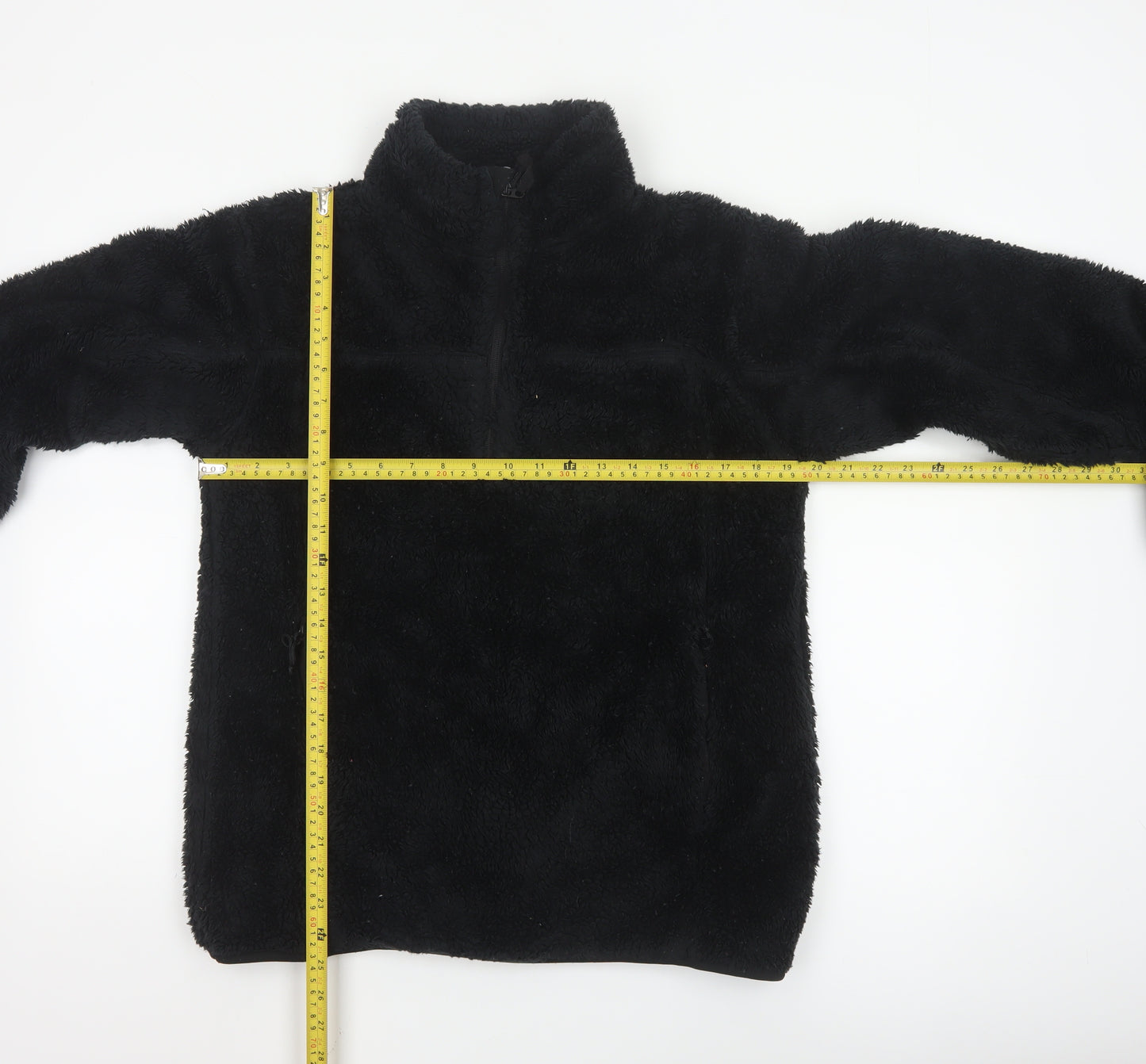 Mountain Warehouse Women Black Small Fleece Pullover Sweatshirt