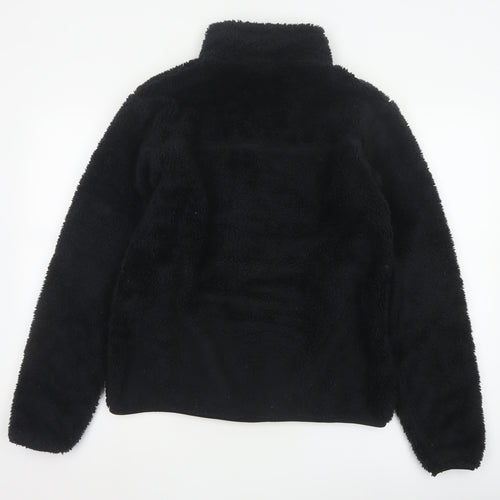 Mountain Warehouse Women Black Small Fleece Pullover Sweatshirt