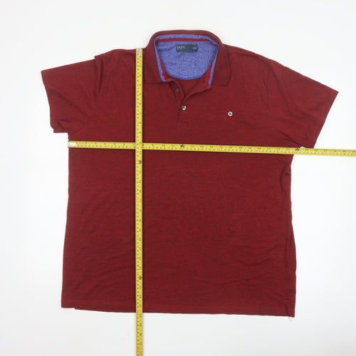 Easy Men’s Red Short Sleeve Polo Shirt XXL Cotton Blend Classic Fit