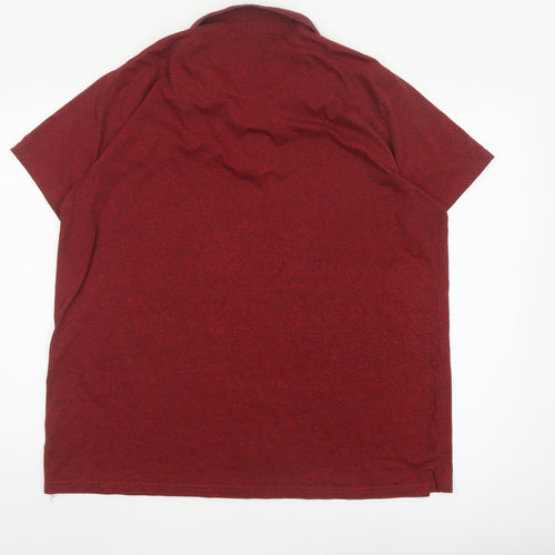 Easy Men’s Red Short Sleeve Polo Shirt XXL Cotton Blend Classic Fit