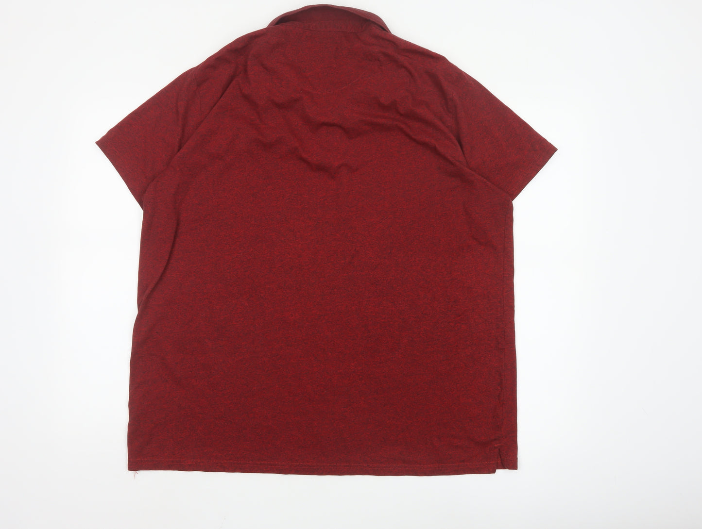 Easy Men’s Red Short Sleeve Polo Shirt XXL Cotton Blend Classic Fit