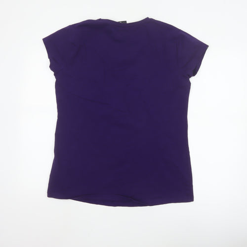Karrimor Women’s Purple V-Neck Graphic Cotton T-Shirt Size 18
