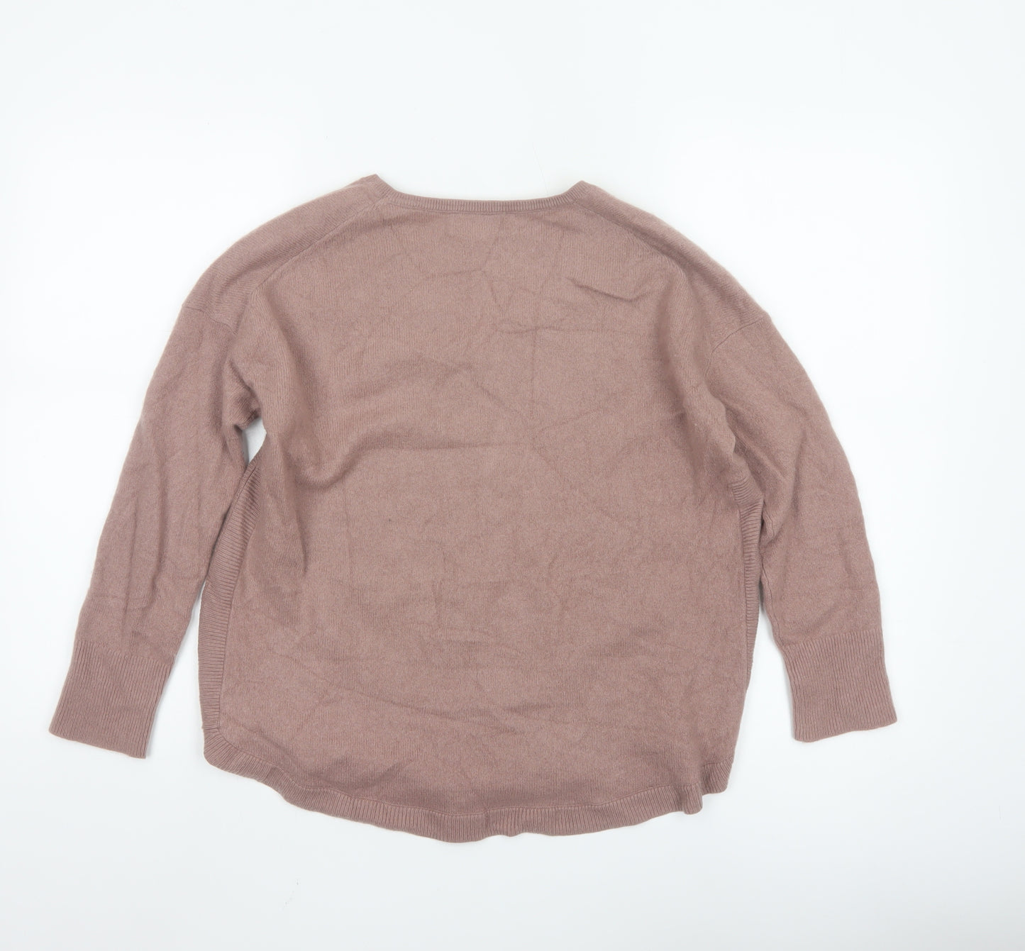 The White Company Women’s Brown Cashmere V-Neck Jumper Size S