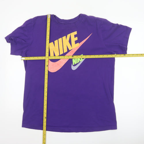 Nike Men's Purple Graphic Logo Sports T-Shirt Size S