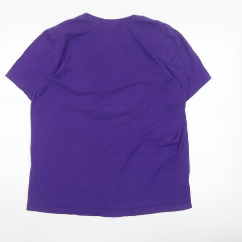 Nike Men's Purple Graphic Logo Sports T-Shirt Size S