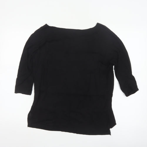 Warehouse Women’s Black 3/4 Sleeve Viscose Blouse UK 14