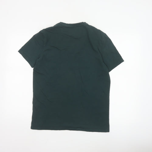Lyle & Scott Men's Green Cotton Crew Neck Short Sleeve T-Shirt Size M