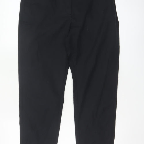 Marks and Spencer Women's Black Chino Trousers Size 10 Short
