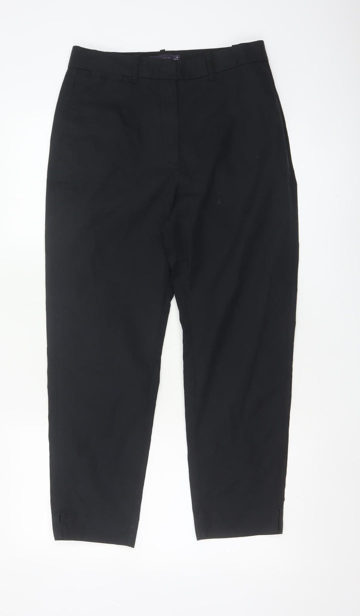Marks and Spencer Women's Black Chino Trousers Size 10 Short
