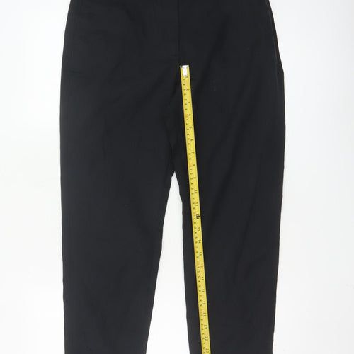 Marks and Spencer Women's Black Chino Trousers Size 10 Short