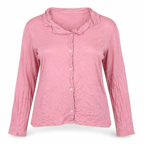 Boohoo Women’s Pink Long Sleeve Button-Up Shirt UK 6