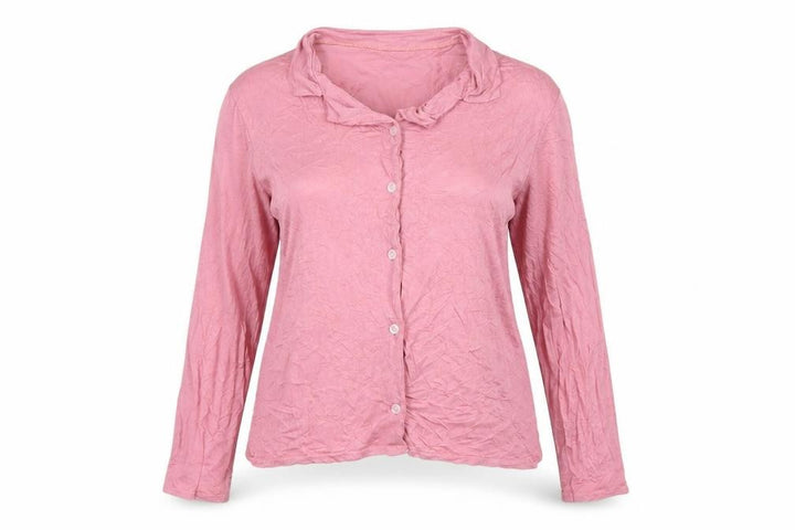 Boohoo Women’s Pink Long Sleeve Button-Up Shirt UK 6