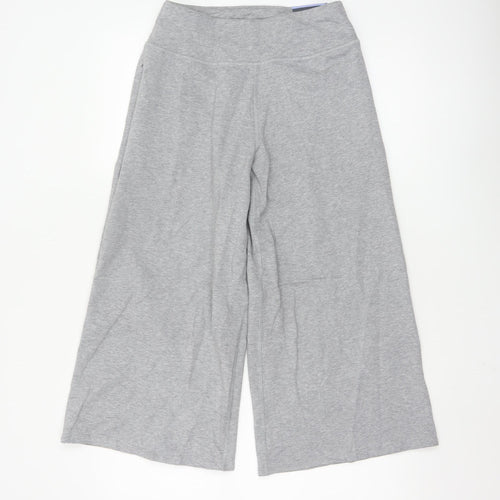 Marks and Spencer Women’s Grey Wide-Leg Jersey Trousers Size 8