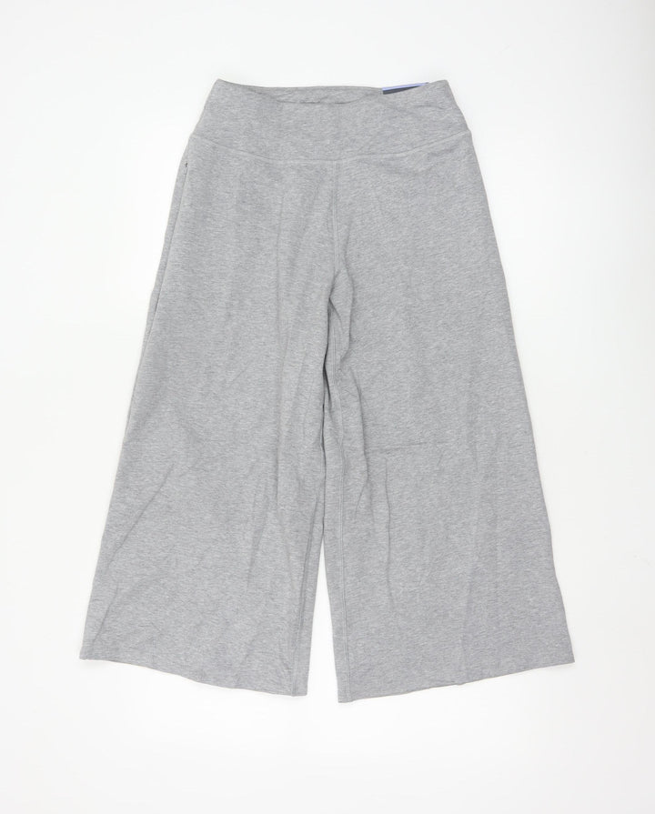 Marks and Spencer Women’s Grey Wide-Leg Jersey Trousers Size 8