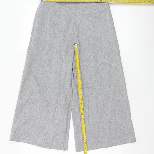 Marks and Spencer Women’s Grey Wide-Leg Jersey Trousers Size 8