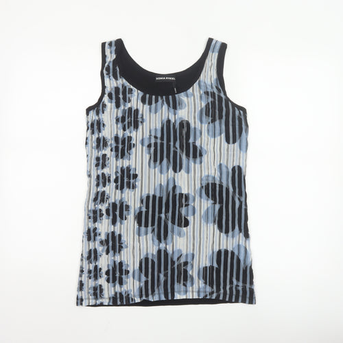 Sonia Rykiel Women’s Blue Floral Camisole Tank Top L