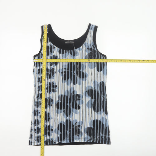 Sonia Rykiel Women’s Blue Floral Camisole Tank Top L