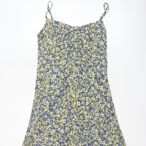 Marks and Spencer Per Una Women's Multicoloured Floral V-Neck Slip Dress Size 16