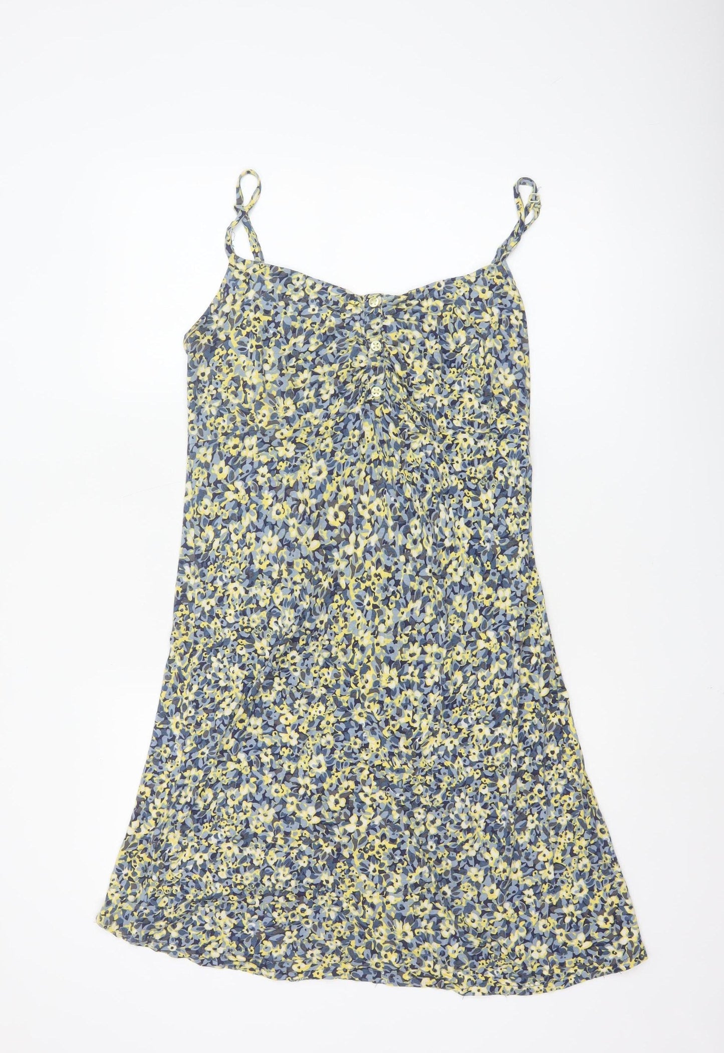 Marks and Spencer Per Una Women's Multicoloured Floral V-Neck Slip Dress Size 16