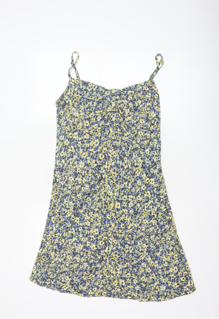 Marks and Spencer Per Una Women's Multicoloured Floral V-Neck Slip Dress Size 16