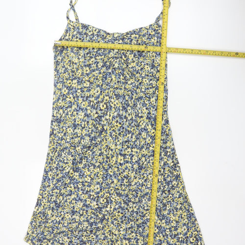 Marks and Spencer Per Una Women's Multicoloured Floral V-Neck Slip Dress Size 16