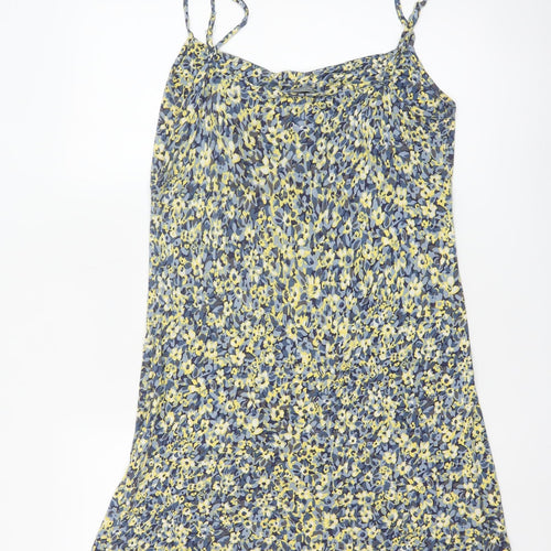 Marks and Spencer Per Una Women's Multicoloured Floral V-Neck Slip Dress Size 16