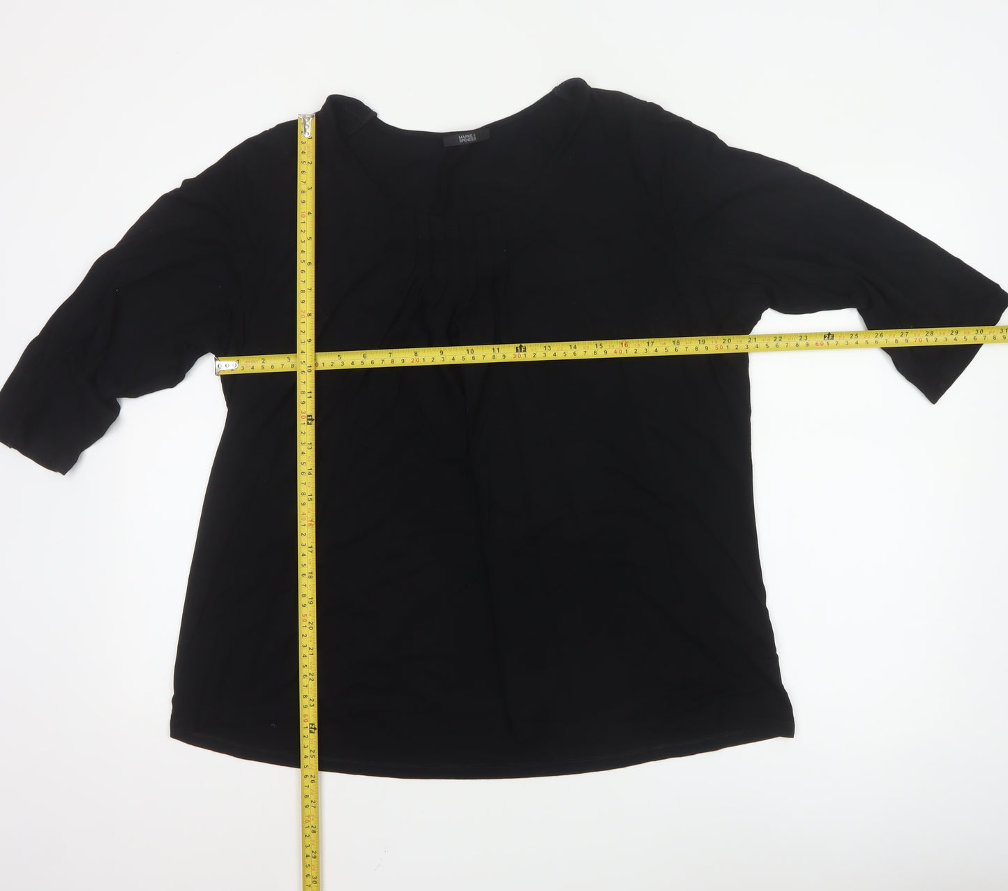 Marks and Spencer Women’s Black 3/4 Sleeve Tunic Blouse UK 22