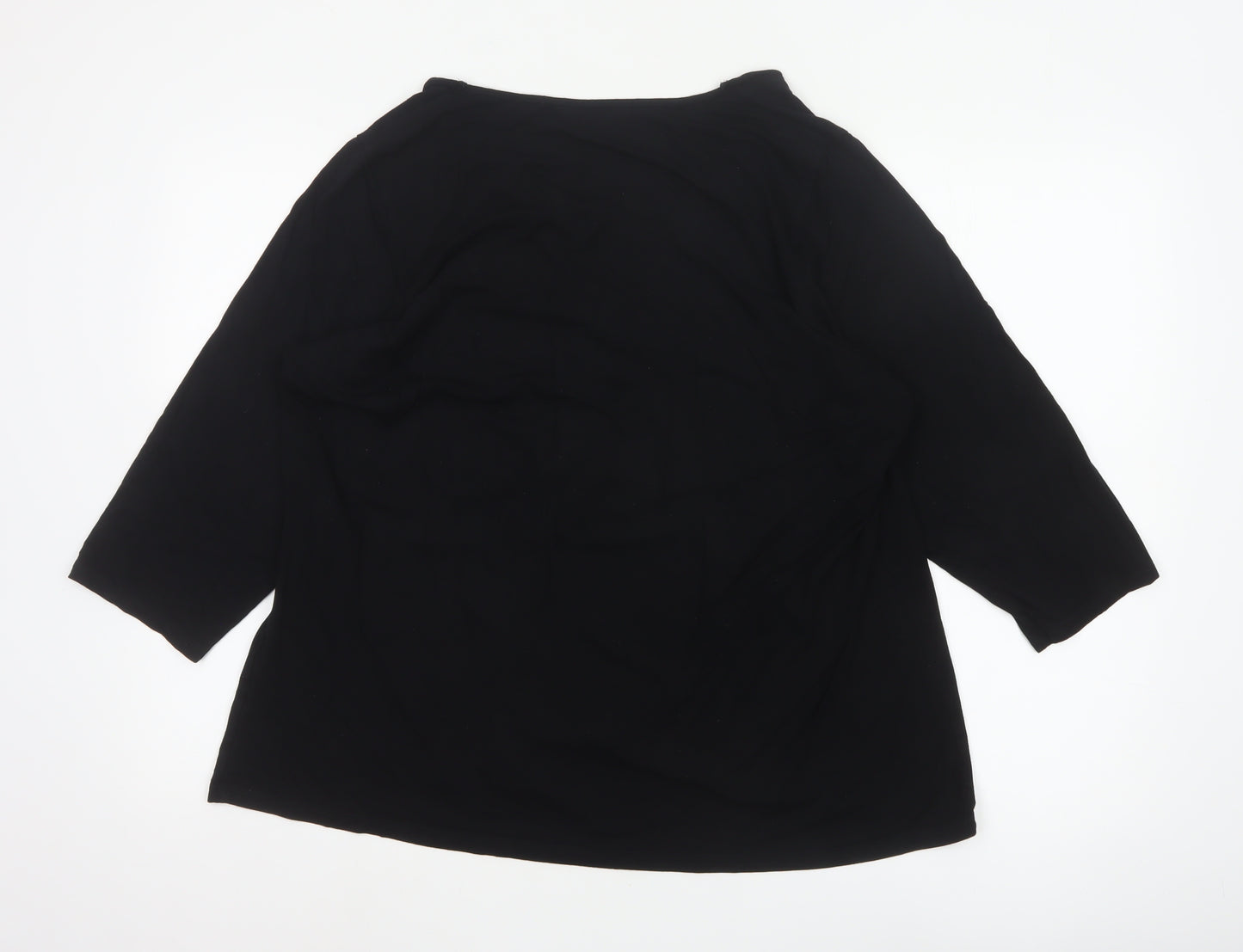Marks and Spencer Women’s Black 3/4 Sleeve Tunic Blouse UK 22
