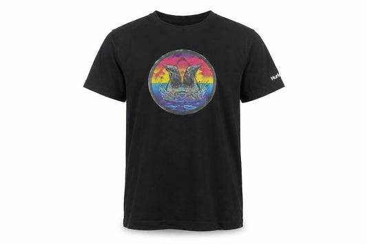 Hurley Boys Black Graphic Surf T-Shirt 12-13 Years Short Sleeve Cotton