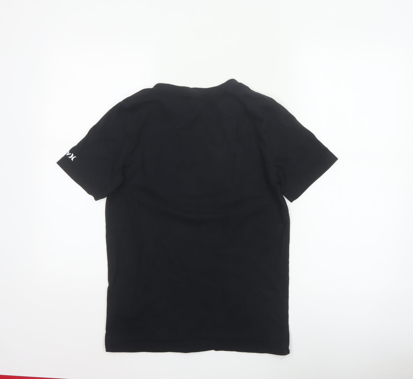 Hurley Boys Black Graphic Surf T-Shirt 12-13 Years Short Sleeve Cotton