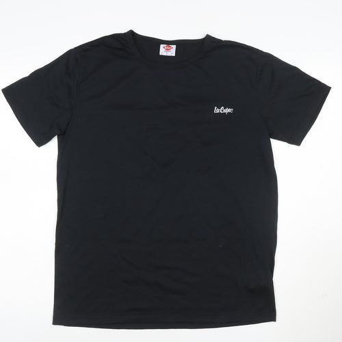 Lee Cooper Men's Black L Short Sleeve Crew Neck T-Shirt