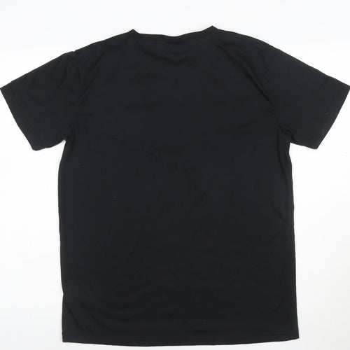Lee Cooper Men's Black L Short Sleeve Crew Neck T-Shirt