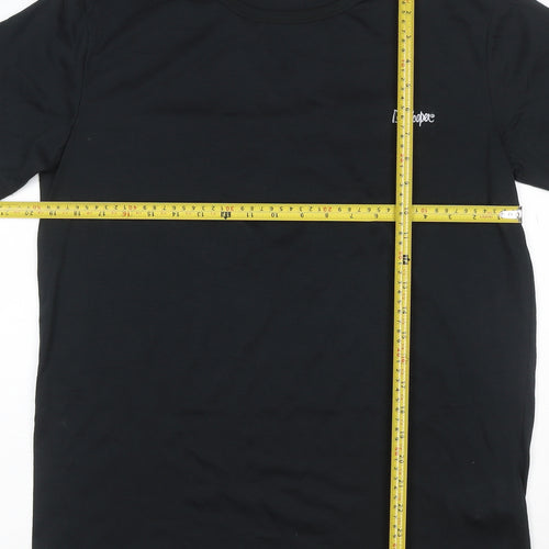 Lee Cooper Men's Black L Short Sleeve Crew Neck T-Shirt