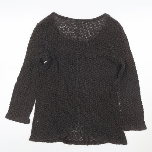 FatFace Women Brown Knit Cotton Pullover Jumper Size 14