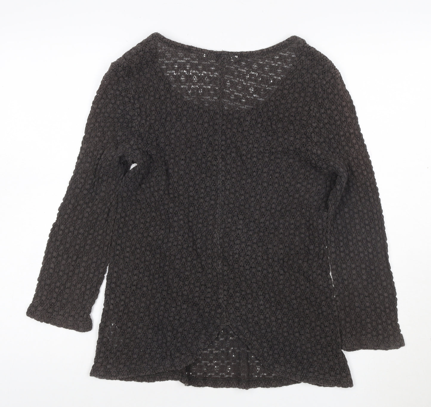 FatFace Women Brown Knit Cotton Pullover Jumper Size 14