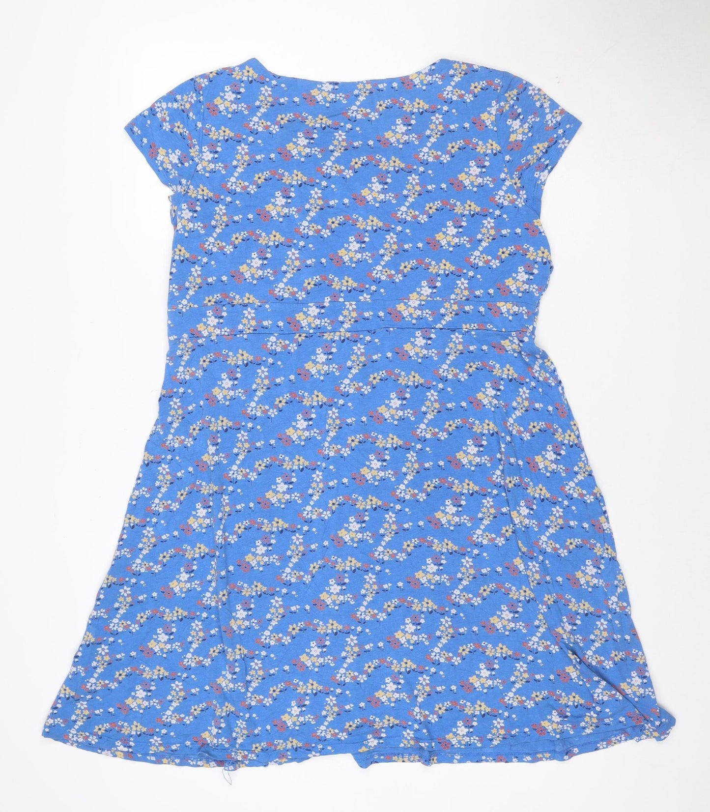 Seasalt Cornwall Women’s Blue Floral Fit & Flare Dress Size 12