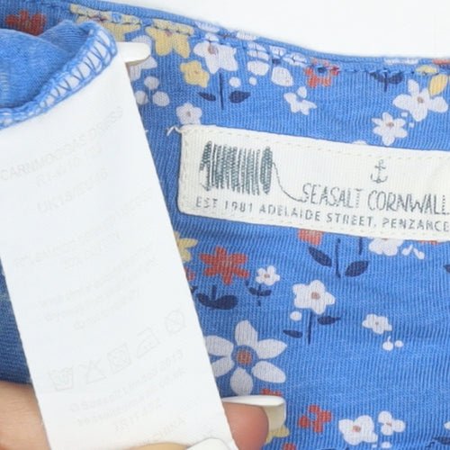 Seasalt Cornwall Women’s Blue Floral Fit & Flare Dress Size 12
