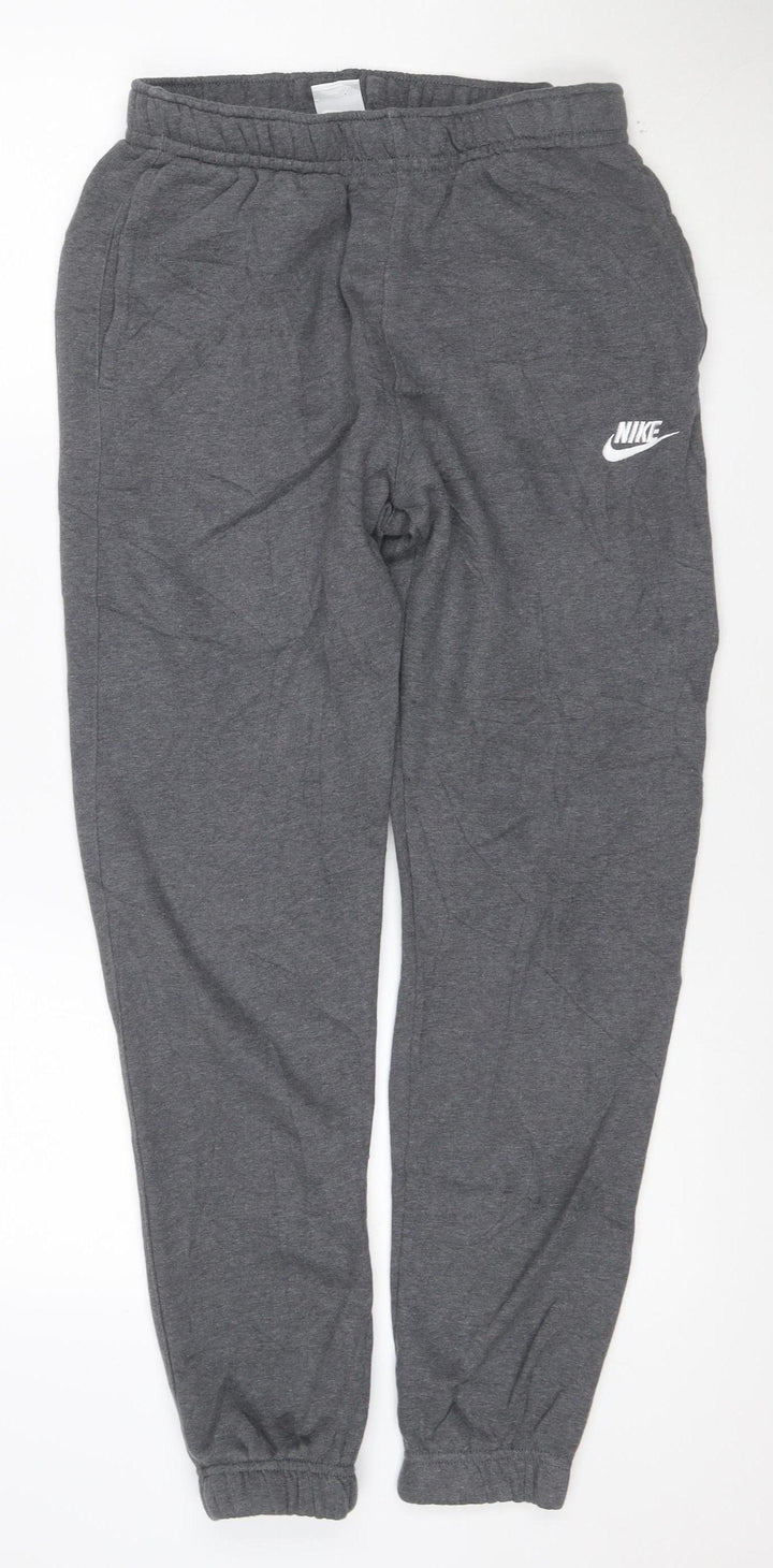 Nike Men's Grey Jogger Sweatpants Small Regular Fit Cotton Blend