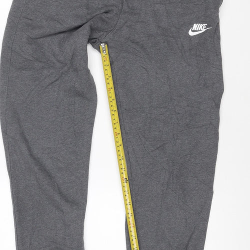 Nike Men's Grey Jogger Sweatpants Small Regular Fit Cotton Blend