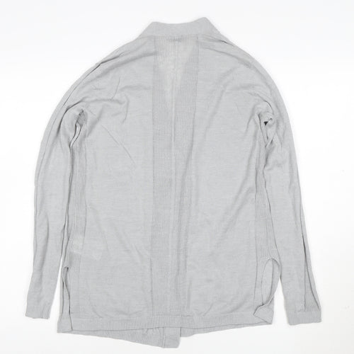 GAP Women's Grey V-Neck Open Knit Long Sleeve Cardigan Size S