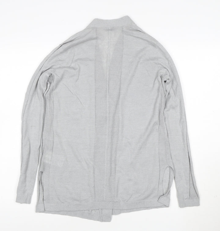 GAP Women's Grey V-Neck Open Knit Long Sleeve Cardigan Size S