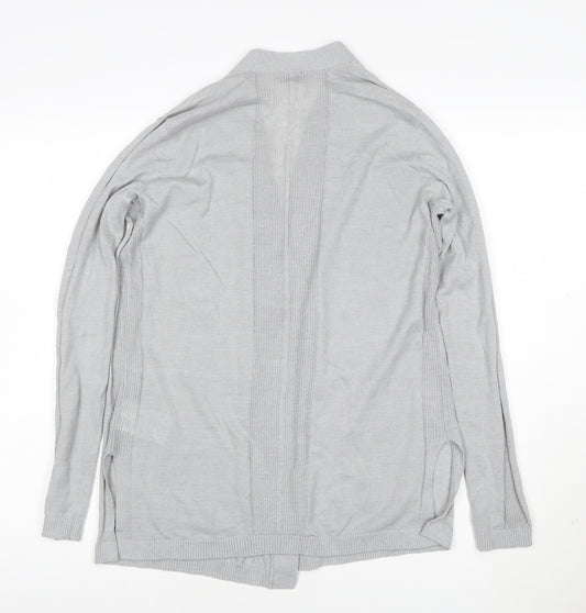 GAP Women's Grey V-Neck Open Knit Long Sleeve Cardigan Size S