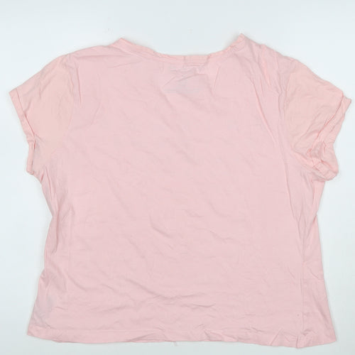 Friends Women's Pink Short Sleeve Cotton T-Shirt Size L
