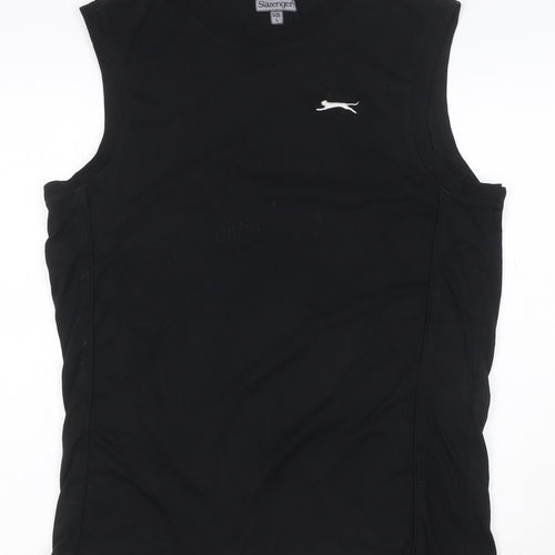 Slazenger Men's Black Sleeveless Crew Neck Athletic T-Shirt Size L